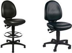 Actual product image Topstar Tec 50 Bodengleiter + Fussring Kunstlederpolster schwarz 590-840 mm