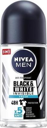 Actual product image NIVEA Menack&White Invisible Fresh Antiperspirant W (Roll-on, 50 ml)