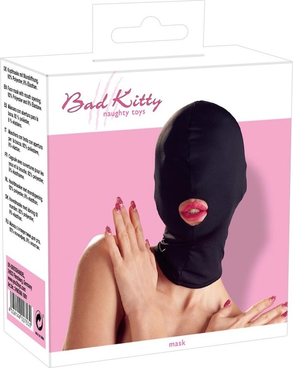Actual product image Bad Kitty Head mask with mouth opening