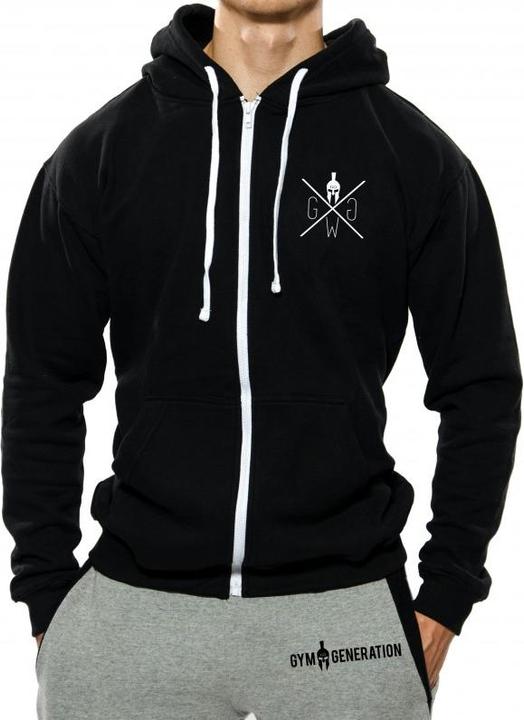 Immagine prodotto Gym Generation Felpa con cappuccio Gym Warriors Zip Nero (S)