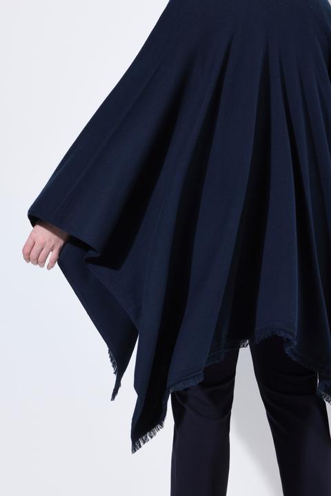 Produktbild Ulla Popken Strickponcho, Oversized, Ziersteine, offene Form (50, 52, 54, 56)