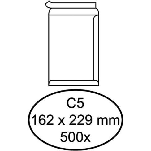Quantore, Briefumschlag, 500 weisse selbstklebende Umschläge 100gr C5 162 x 229 mm (162 x 229 mm, 500 x)