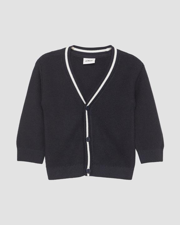 Produktbild s.Oliver Strickjacke Festliche Baumwollmix-Strickjacke mit V-Ausschnitt (80)