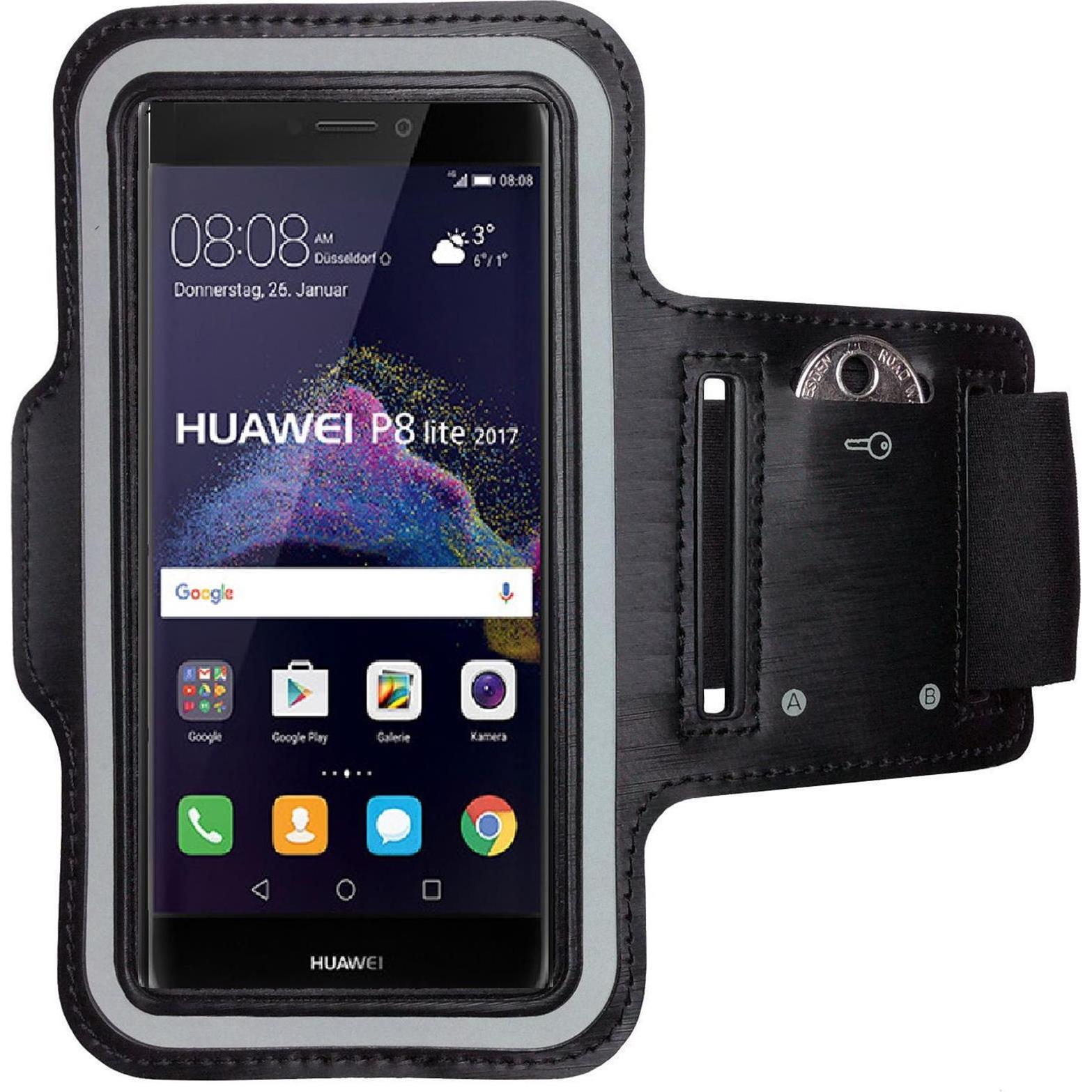 CoverKingz Sportarmband für Huawei P8 Lite 2017, Smartphone Sportarmband, Schwarz