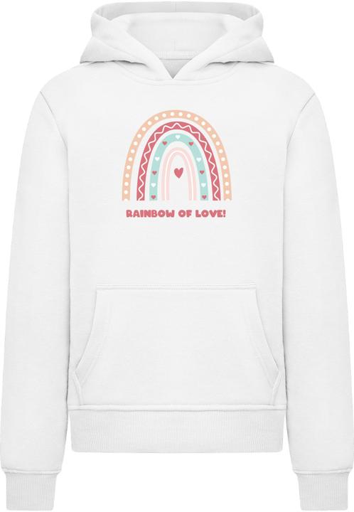 Produktbild Merchcode Kids Rainbow of Love - Basic Hoody - 185115 (134, 140)