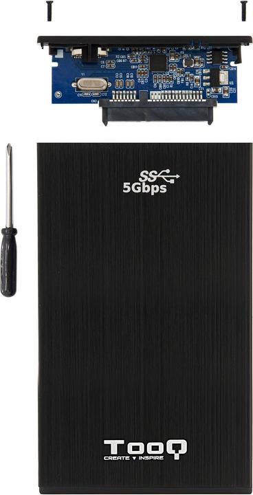Productafbeelding Tooq Technology TQE-2522B Opslagschijfbehuizing HDD-behuizing zwart 2,5" (2.5")