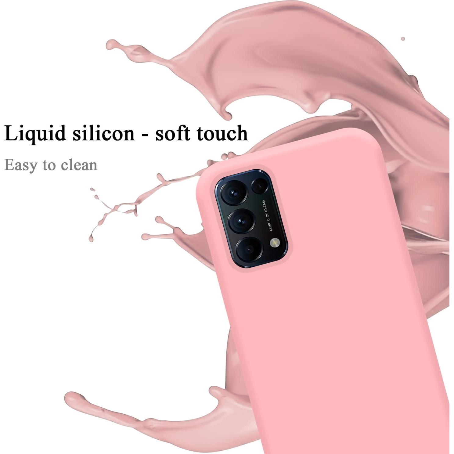 Thumbnail - Cadorabo TPU Liquid Silicone Case Hülle (Oppo Find X3 Lite), Smartphone Hülle, Rosa