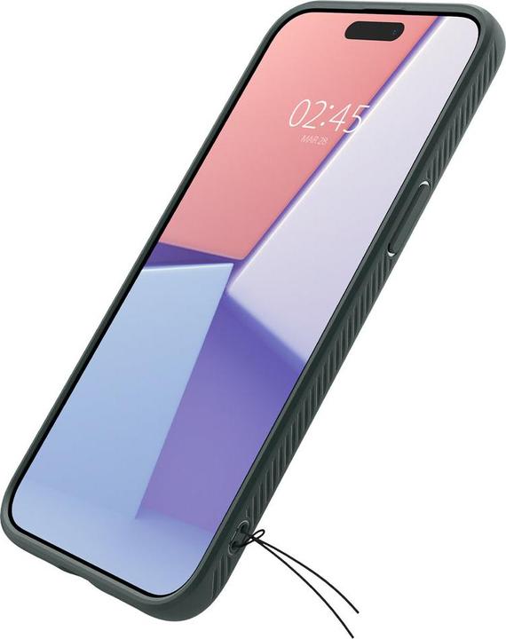 Actual product image Spigen Liquid Air iPhone 15 Pro Max 6.7" zielony/abyss green ACS06564 (Apple iPhone 15 Pro Max)