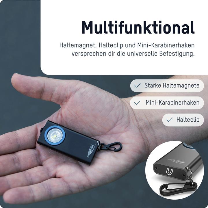 Produktbild Ansmann Mini-Leuchte 5W, USB-C, Boost-Modus 400lm (6 cm, 400 lm)