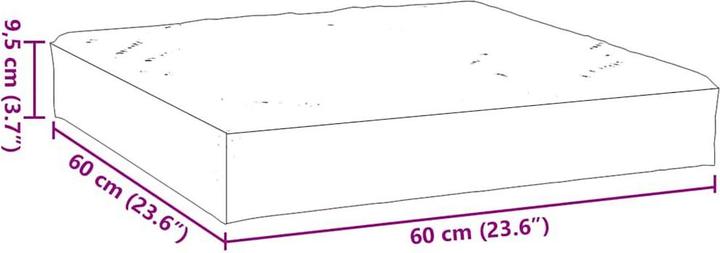 Image du produit vidaXL Ensemble salon de jardin 10 pièces avec coussins (60 x 60 x 60 x 10 cm)