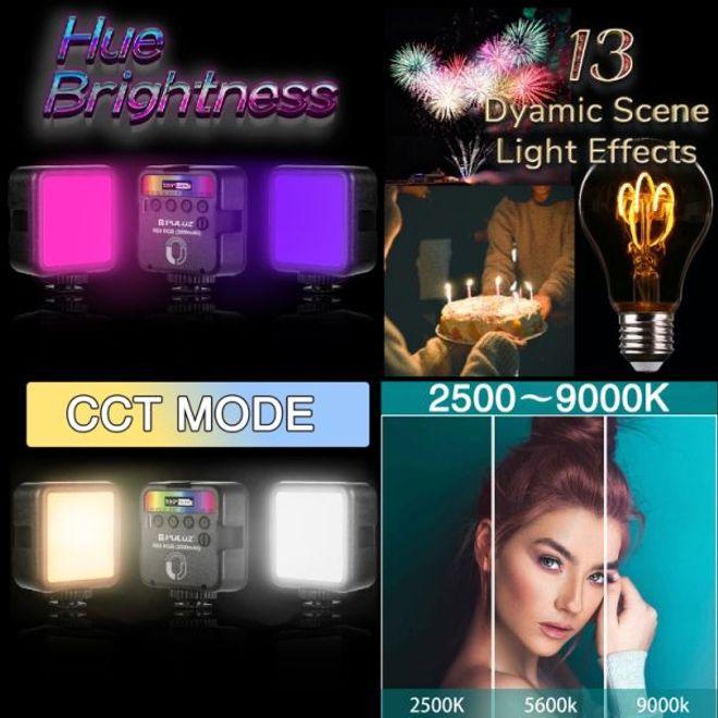 Actual product image Puluz Mini LED RGB Video Light LB60 (Video light)