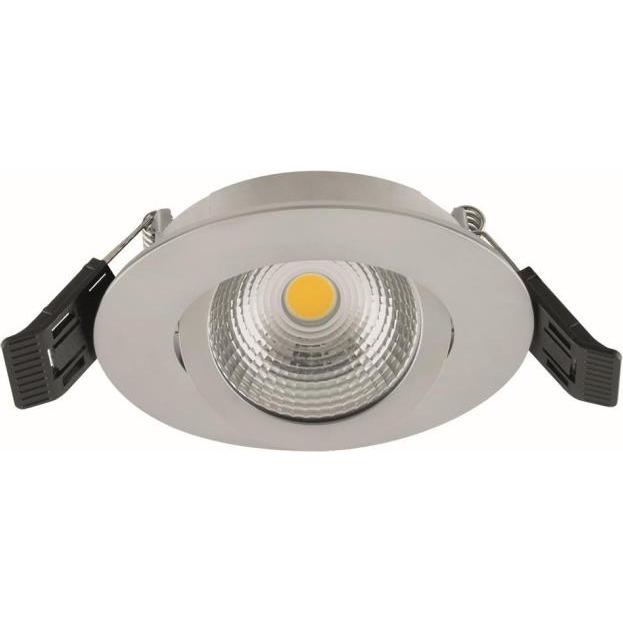 EVN, Wandleuchte + Deckenleuchte, LED-Einbaustrahler IP44 ESW44N61502 6W 683lm 3000K dimmb schwenkb DA68 alu (683 lm)