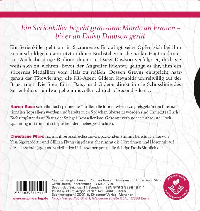 Image du produit Nuit des larmes (Christiane Marx, Andrea Brandl, Karen Rose, Allemand)