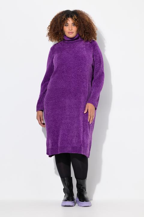 Produktbild Ulla Popken Chenille-Kleid, Strukturstrick, Rollkragen, Langarm (46, 48)