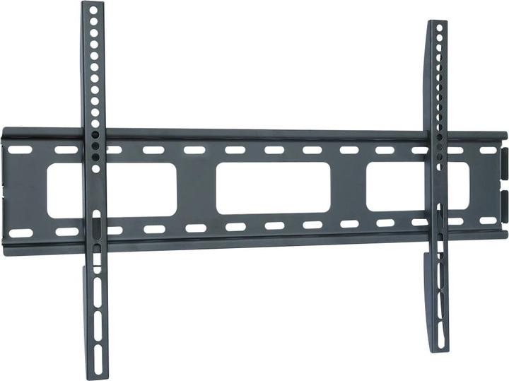 Techly Support mural pour LCD TV LED 40"-65",Ultra slim fix, noir, distance au mur 22 (Mur, 65", 50 kg)