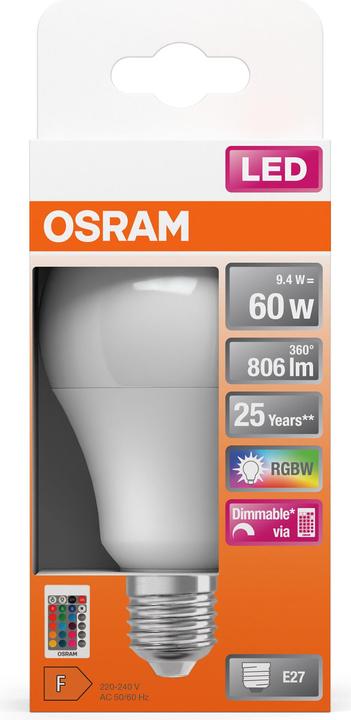 Productafbeelding Osram Ster Klassieker A (E27, 60 W, 806 lm, 1 x, G)
