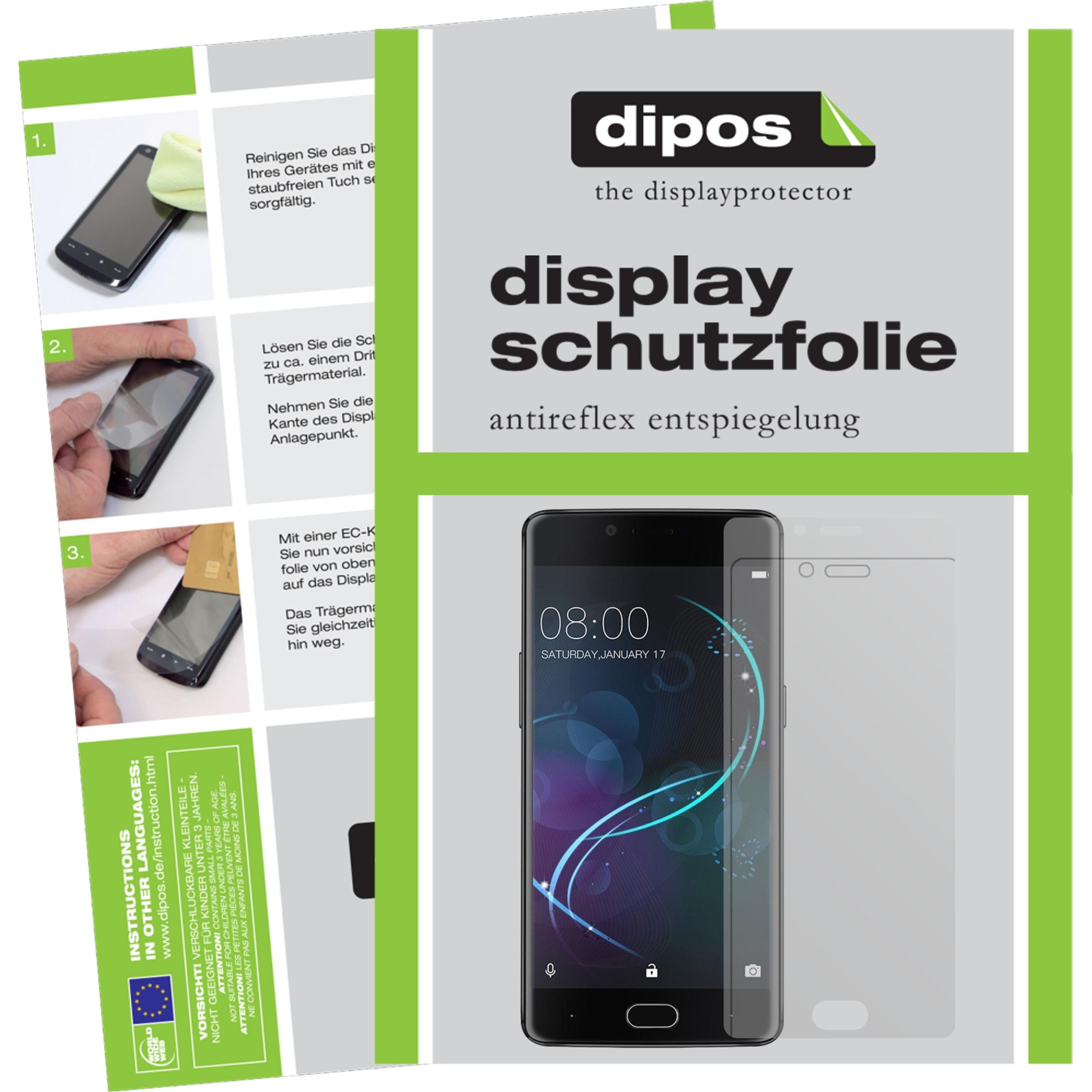 Dipos Displayschutzfolie Antireflex (6 Stück, Doogee Shoot 1), Smartphone Schutzfolie, Transparent