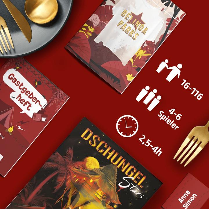 Immagine prodotto Mord bei Tisch Stelle della giungla - cena con delitto (Tedesco, 4 - 6 Giocatori)