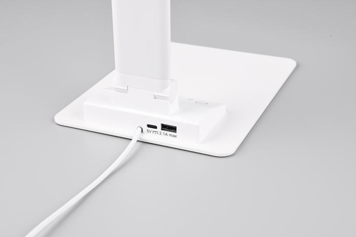 Actual product image Trio Travis LED table lamp 6.5W dimmable white matt CCT adjustable light colour (650 lm)