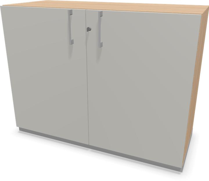 Decorazione in quercia ambrata con struttura, Grigio argento, Grigio perla