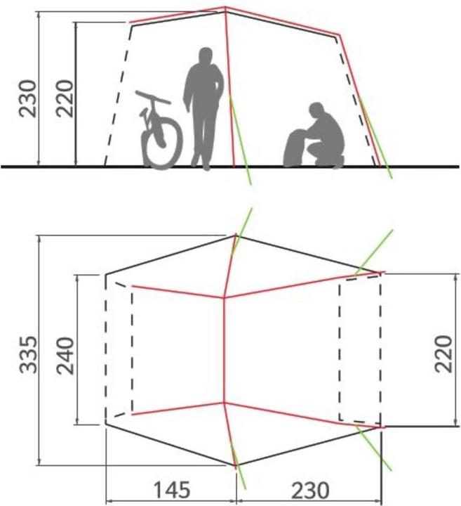 Image du produit Vaude Drive Van (Auvent, 7.50 kg, 4 personnes)