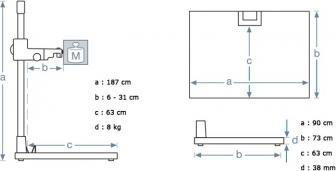 Actual product image Kaiser Fototechnik RSD mot 1.8 repro stand