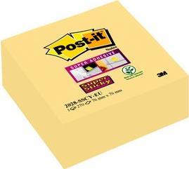 Produktbild Post-it Haftnotizwürfel Super Sticky 76x45x76 mm (BxHxT) gelb 270 Bl. (7.5 x 4.5 x 7.5 cm)