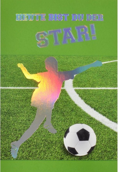 Produktbild ABC Geburtstagskarte Fussball B6 (1 Stk.)