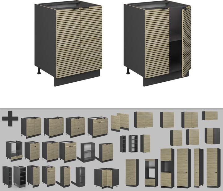 Actual product image Vicco Küchenunterschrank Fame-Line (60 x 82 x 60 cm)