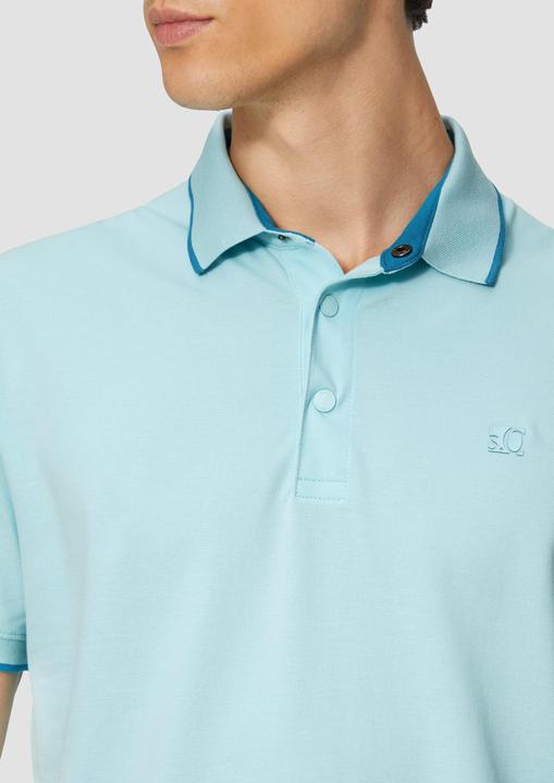 Produktbild S.Oliver Polo-Shirt Sportives Piqué-Poloshirt mit Kontrast-Details (M)