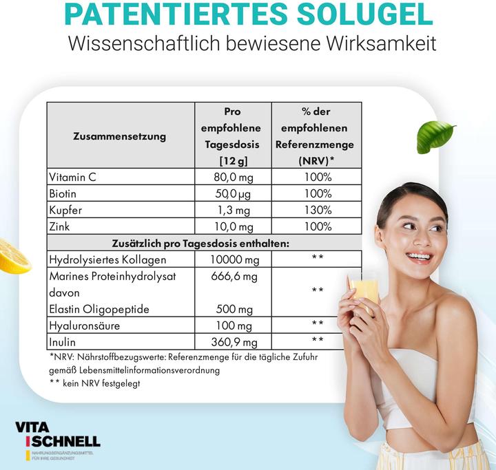 Nährwerte und Zutaten Vita Beauty (1 Stück, Pulver, 360 g)