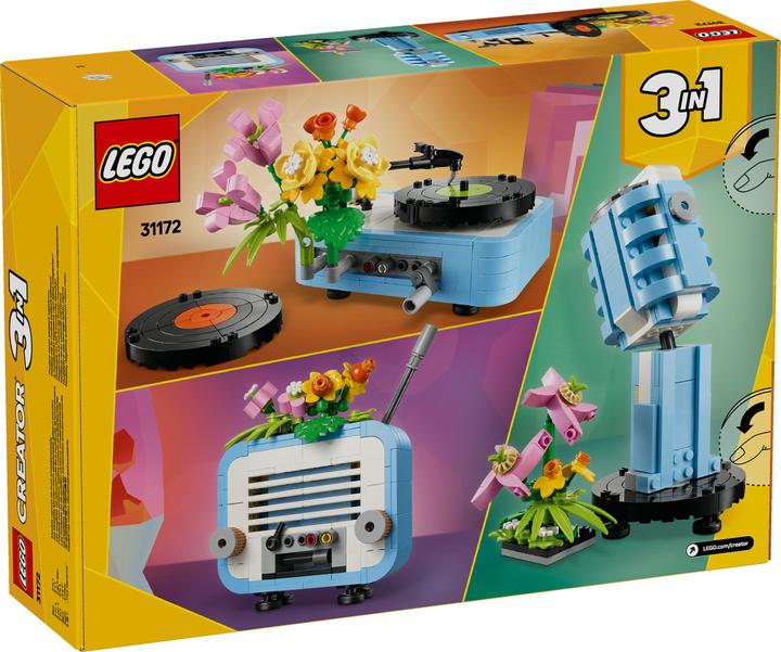 Produktbild LEGO Plattenspieler mit Blumen