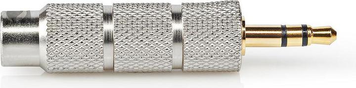 Image du produit Nedis Adaptateur audio stéréo 3.5 mm mâle 6.35 mm femelle plaqué or droit Or / Métal 1 pcs (Adaptateur jack)