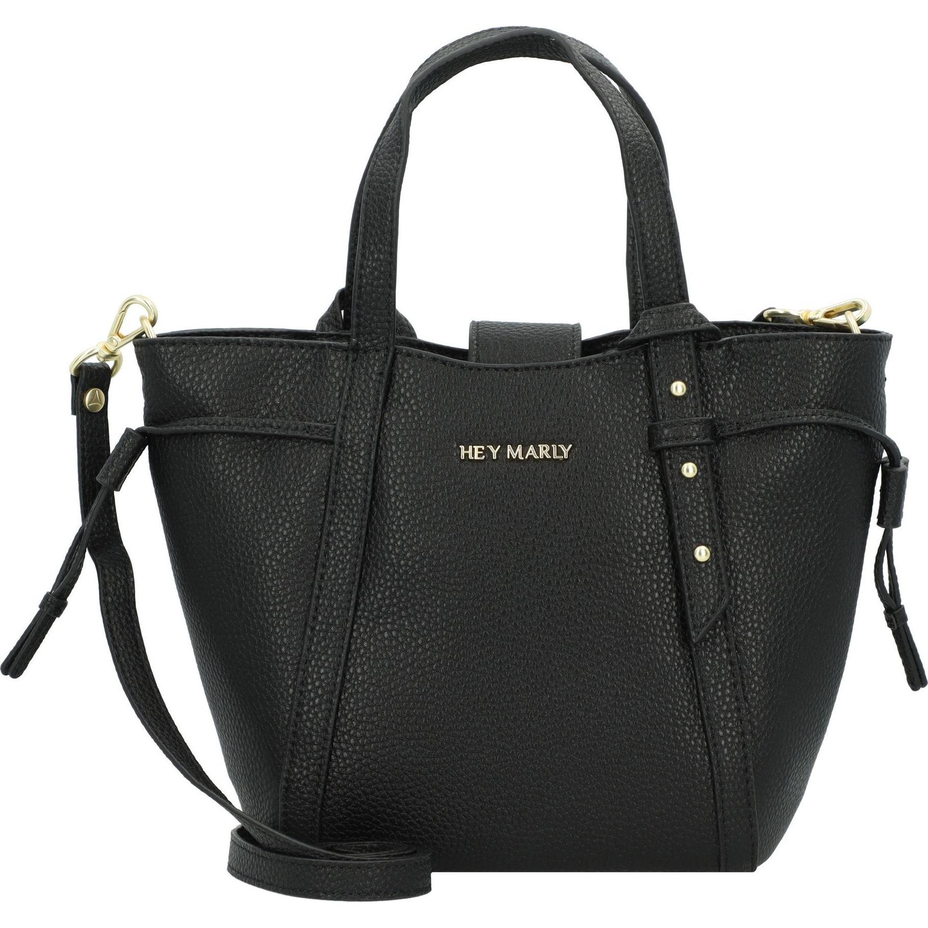 Hey Marly, Handtasche, Pretty Wonder Handtasche S Leder 29 cm, Schwarz