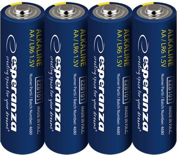 Esperanza AA Alkaline Item 4pcs/Paket (4 pcs., AA)