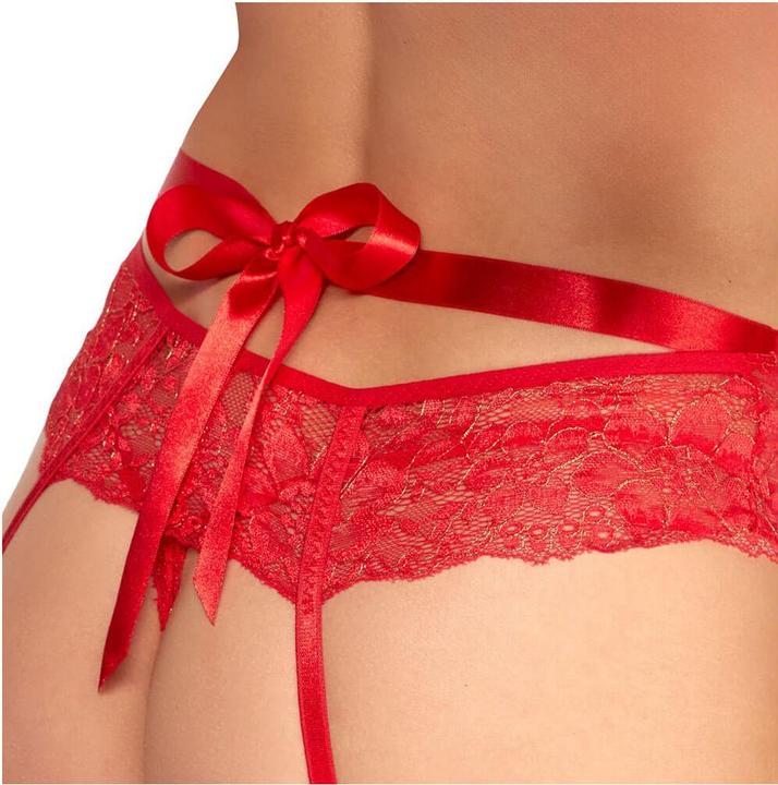 Actual product image Kissable Suspender set red L/XL (L)