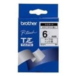 Brother P-Touch Tape Black on White 6, Drucker Zubehör