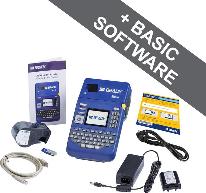 Produktbild Brady M510-EU, mobiler Etikettendrucker, Thermotransfer, QWERTY, 300 dpi, max. Etiketttenbreite 38,10 mm (300 dpi)