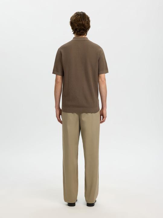 Produktbild Selected Slhcran Ss Knit Structure Zip Polo Noos (M)