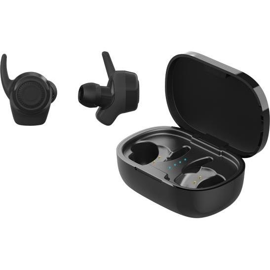 Deltaco TWS-112 headphones/headset Stereo (TWS) In-ear Music USB Type-C Bluetooth (Kabellos), Kopfhörer, Schwarz