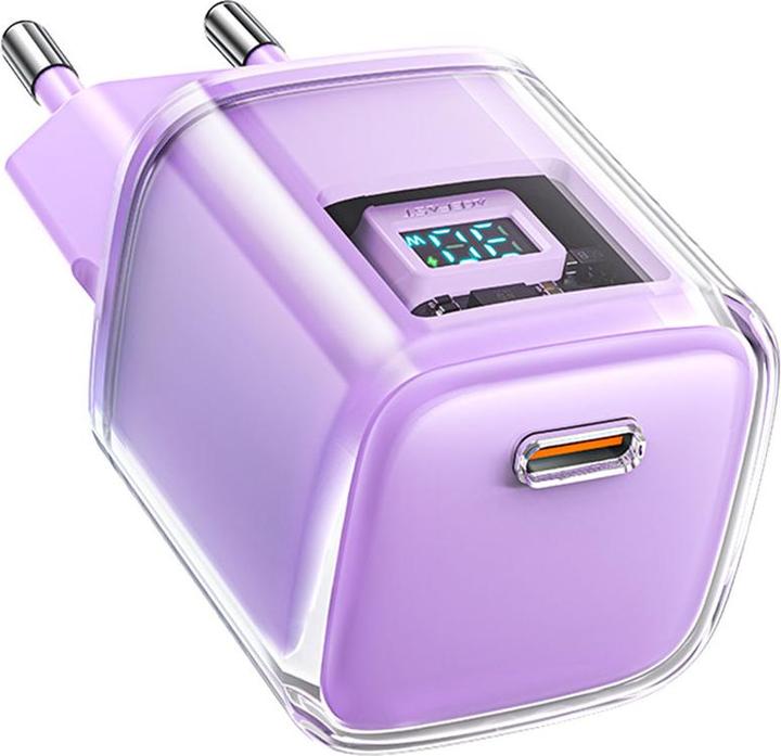 Produktbild Acefast Wall charger A53 Sparkling series PD 30W GaN (purple) (30 W)