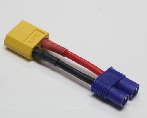 Actual product image EP Adapter cable EC3 Female to XT60 Male