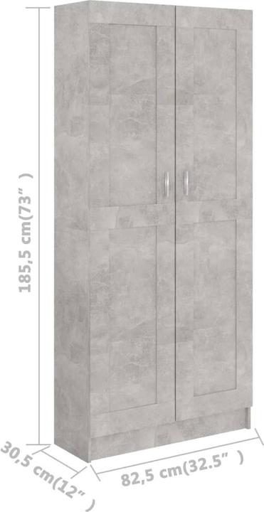 Immagine prodotto vidaXL Bücherregal (82,5 x 30,5 x 185,5 cm)