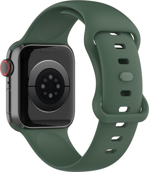 Produktbild König Design Sport Ersatz Armband für Apple Watch 1/2/3/4/5/6/SE 44 42 mm Large Silikon Grün