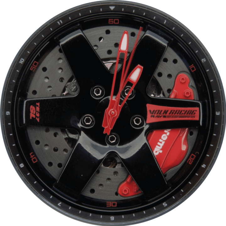 Produktbild 21cars TE37 AP - Rot - Schwarz | Automatic | Non-Spin (43 mm)