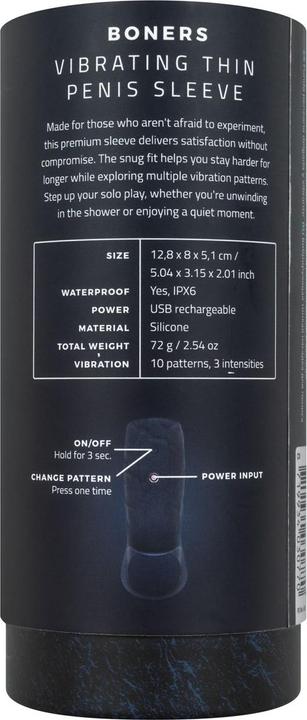 Actual product image Boners Vibrating penis sleeve