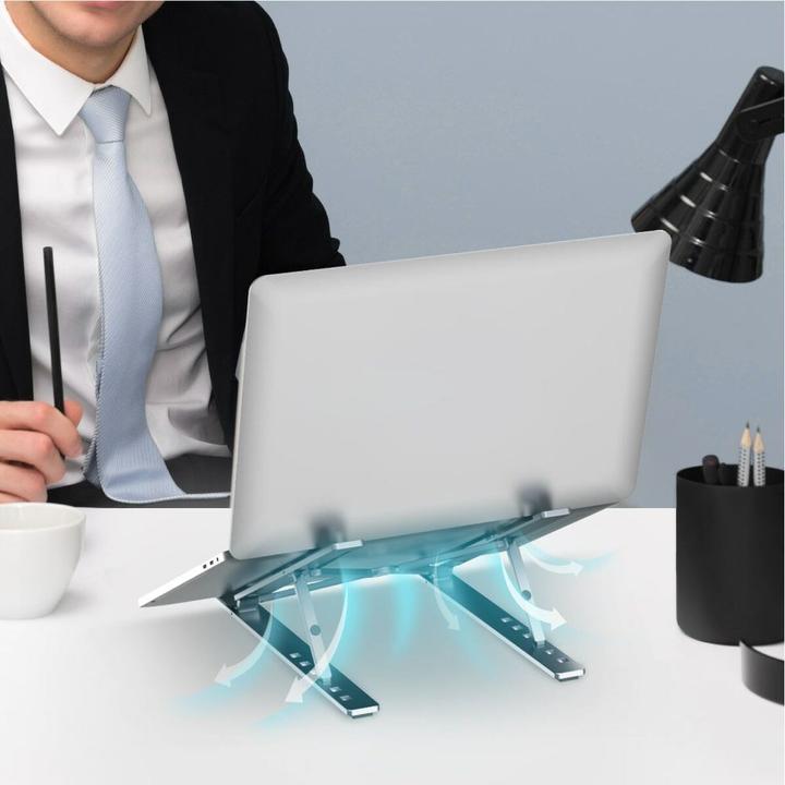 Produktbild Unitek Laptop stand Laptop stand, foldable, aluminum