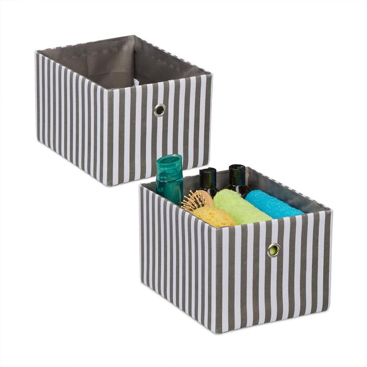 Actual product image Relaxdays 2x storage box (20 x 25 x 16 cm, 7 l)
