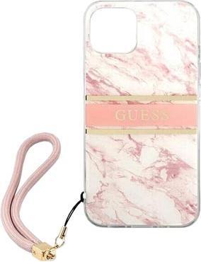 Actual product image Guess Hard Cover Marble Stripe with Strap (Apple iPhone 13 Pro Max)
