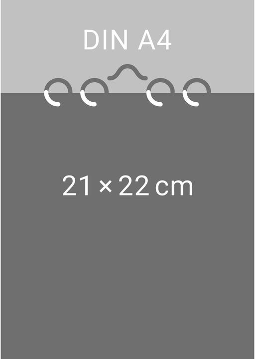 Actual product image Premium-Bastelkalender schwarz mittel 2026 (21 x 22 cm, No binding, German)